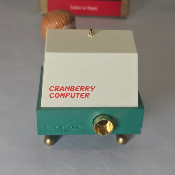 1990 Hallmark Keepsakes Letter To Santa Ornament Magic Light Computer With Box - Picture 6 of 10